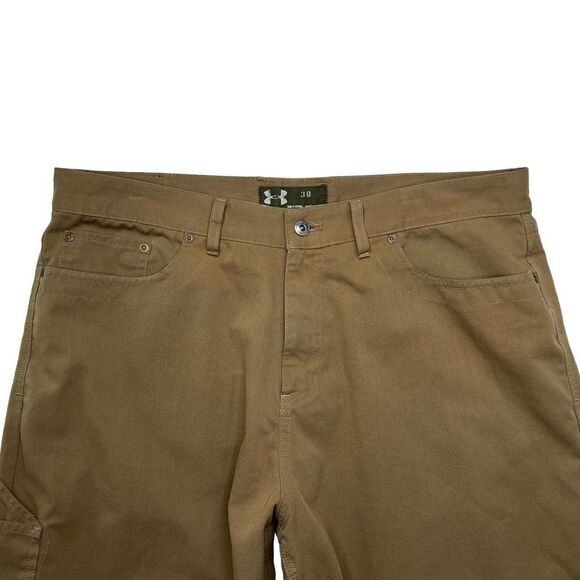Under Armour Men's Brown Ripstop Carpenter Shorts - Picture 3 of 9